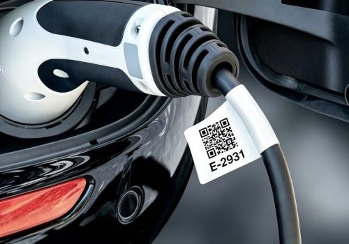 Nhãn PET chống cháy 2 lớp siêu mỏng E-2931 | Nhận diện dây cáp chịu nhiệt UL94 VTM-0